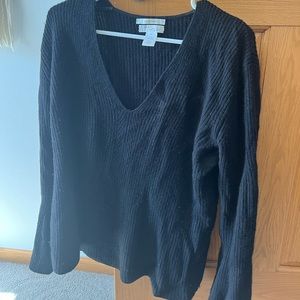 Nordstrom signature brand cashmere sweater with bell sleeve